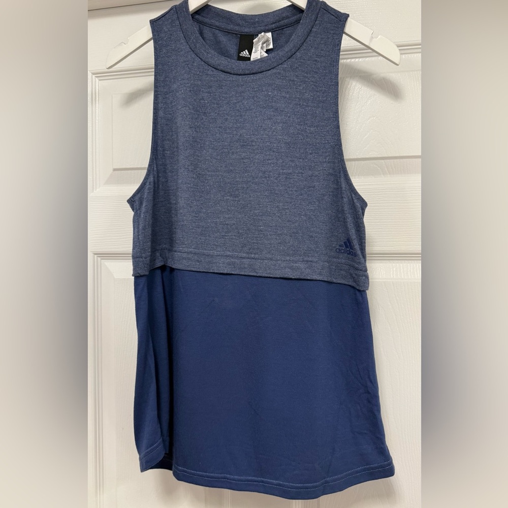 NWTA Adidas Womens Blue Sleeveless Top Small